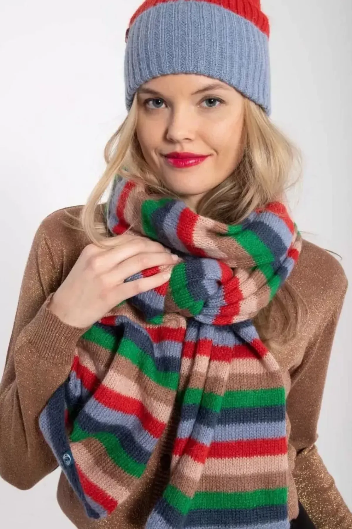 Danefæ Schals>Danembace Scarf Happy Stripe