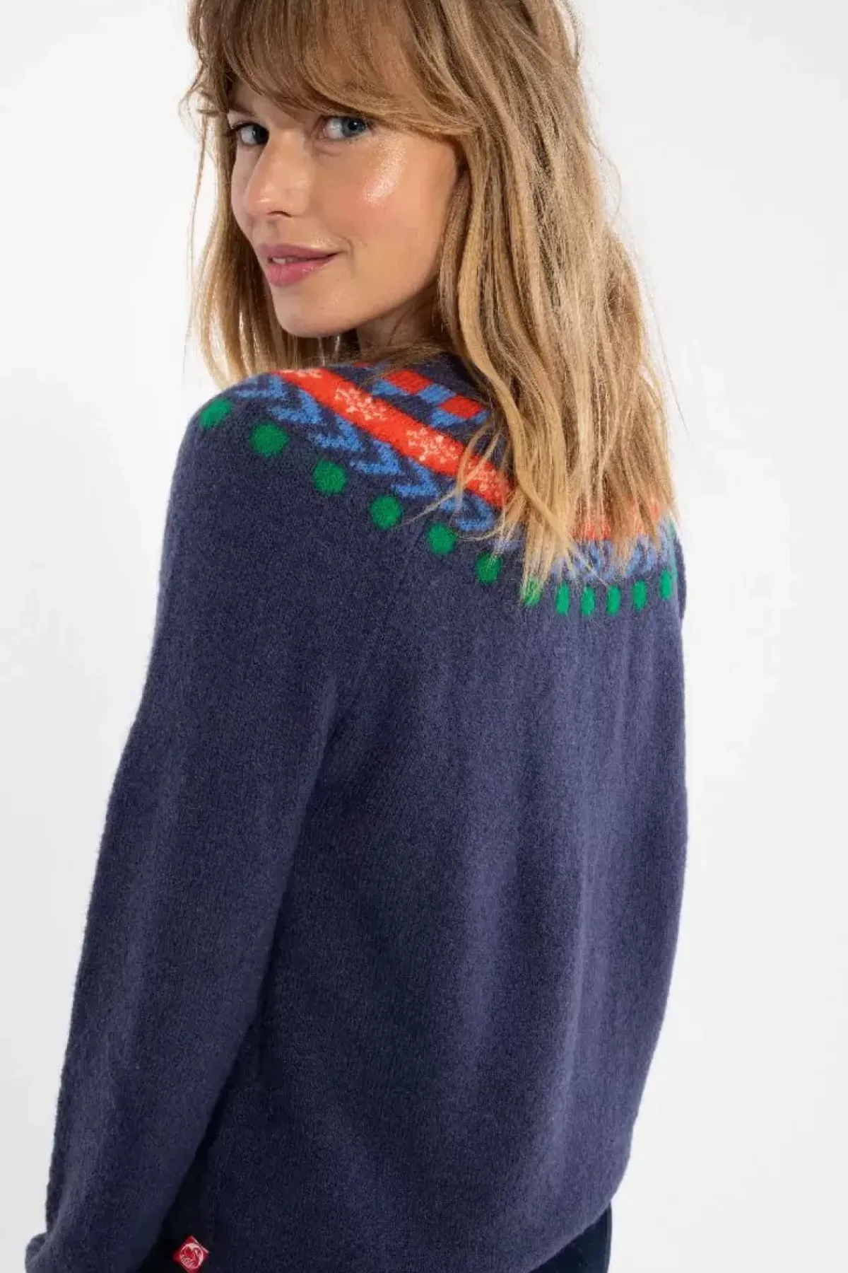 Danefæ Strickwaren>Danemerry Light Wool Sweater Grey Marine