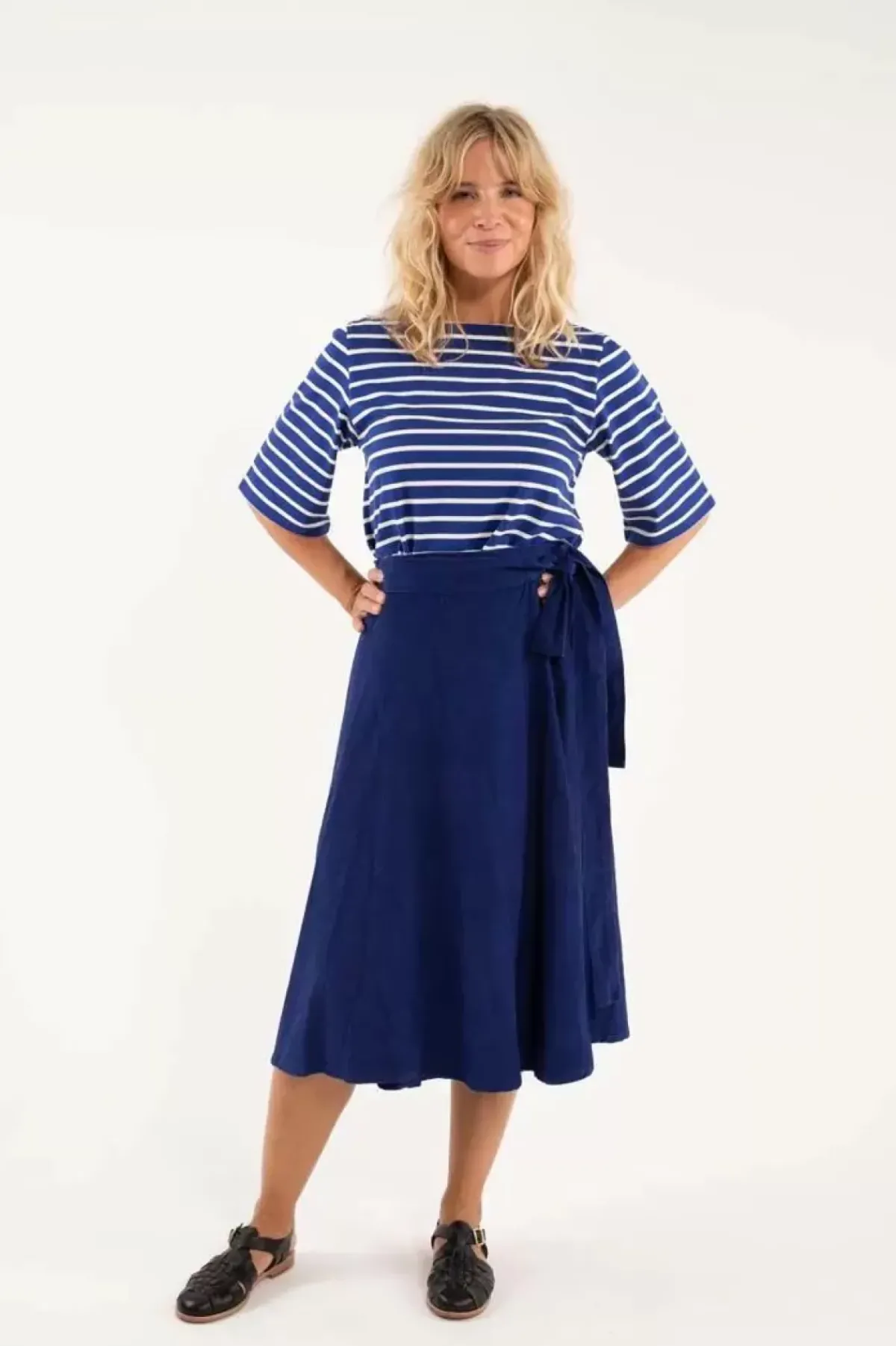 Danefæ Röcke>Danemikkelsen Cord Skirt Royal Blue