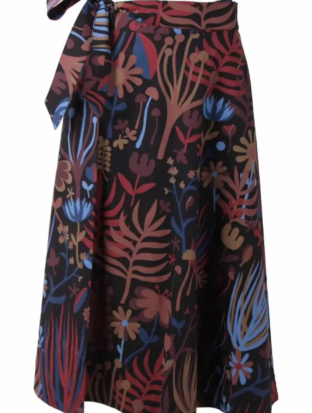 Danefæ Röcke>Danemikkelsen Poplin Skirt Berry/Chocolate Walkabout