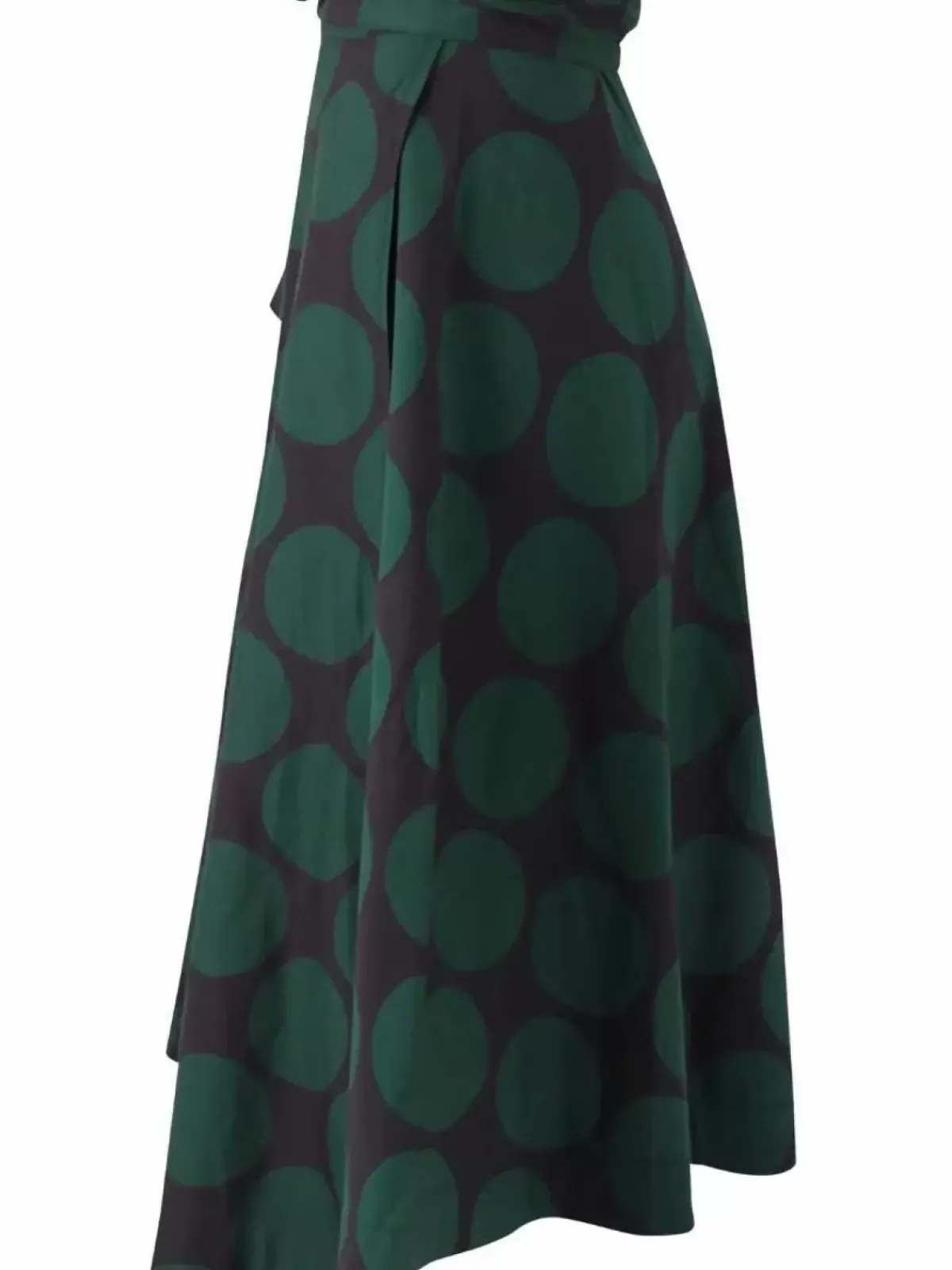 Danefæ Röcke>Danemikkelsen Poplin Skirt Black/Warm Khaki Megadots
