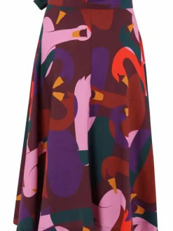 Danefæ Röcke>Danemikkelsen Poplin Skirt Dark Bordeaux Swanoscope