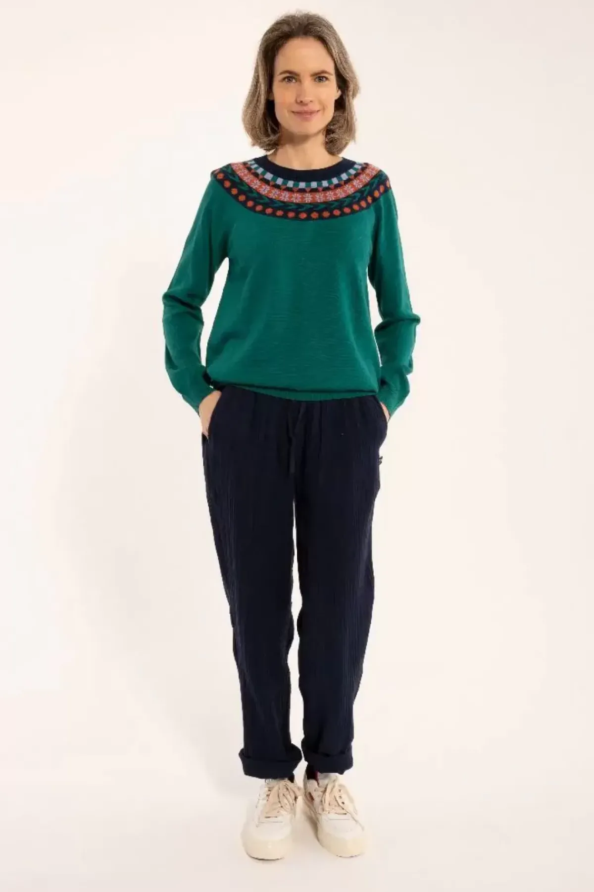 Danefæ Strickwaren>Danemood Sweater Duck Green