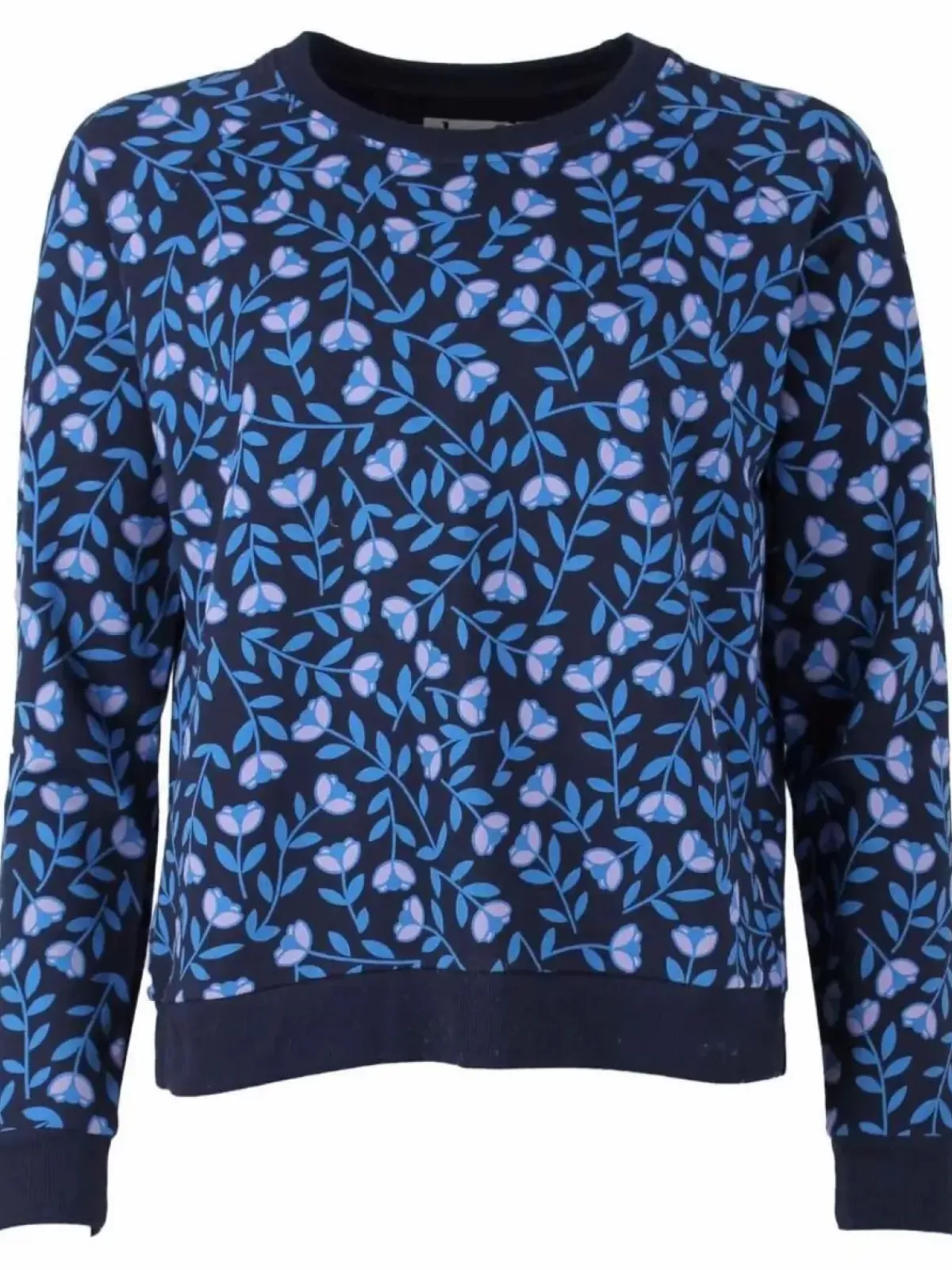 Danefæ Sweatshirts>Danemoster Sweat Navy/Blue Fleurie