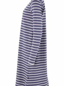 Danefæ Kleider>Danenassau Dress Grey Marine/Chalk