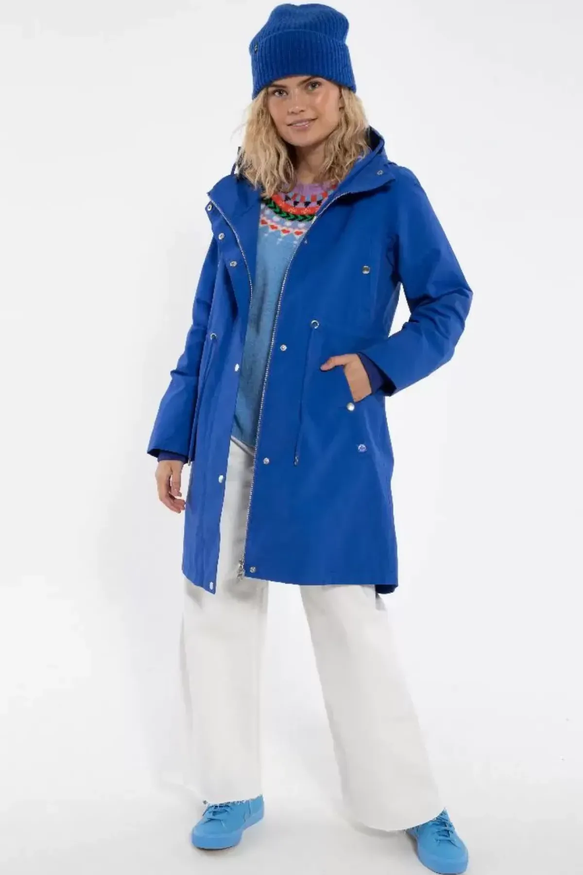 Danefæ Übergangsjacken>Danenora Midseason Parka Klein Blue