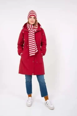 Danefæ Winterjacken>Danenora Winter Parka Dark Red