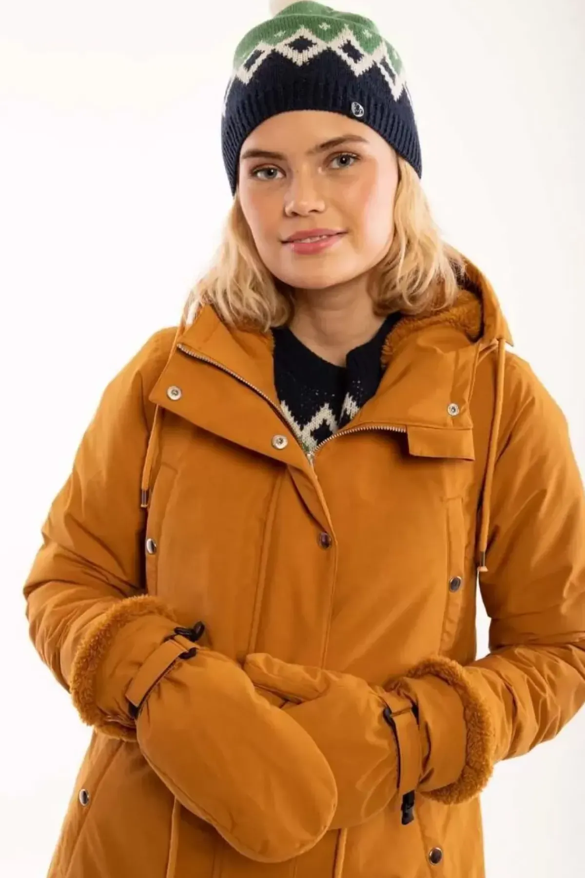 Danefæ Winterjacken>Danenora Winter Parka Mustard
