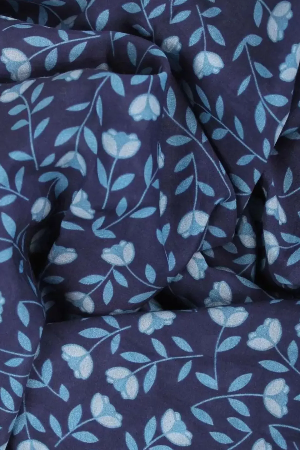 Danefæ Schals>Danenordby Scarf Cold Blue Fleurie