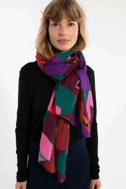 Danefæ Schals>Danenordby Scarf Dark Bordeaux Swanoscope