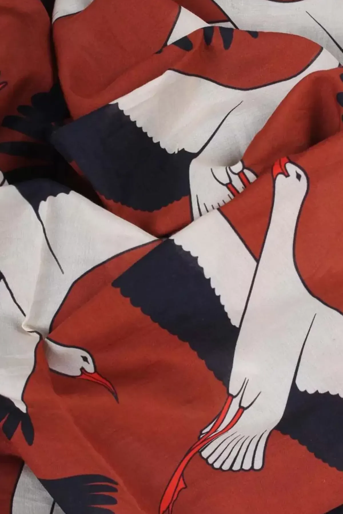 Danefæ Schals>Danenordby Scarf Rust Big Stork