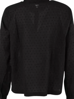 Danefæ Blusen>Danenovember Cotton Dot Shirt Black