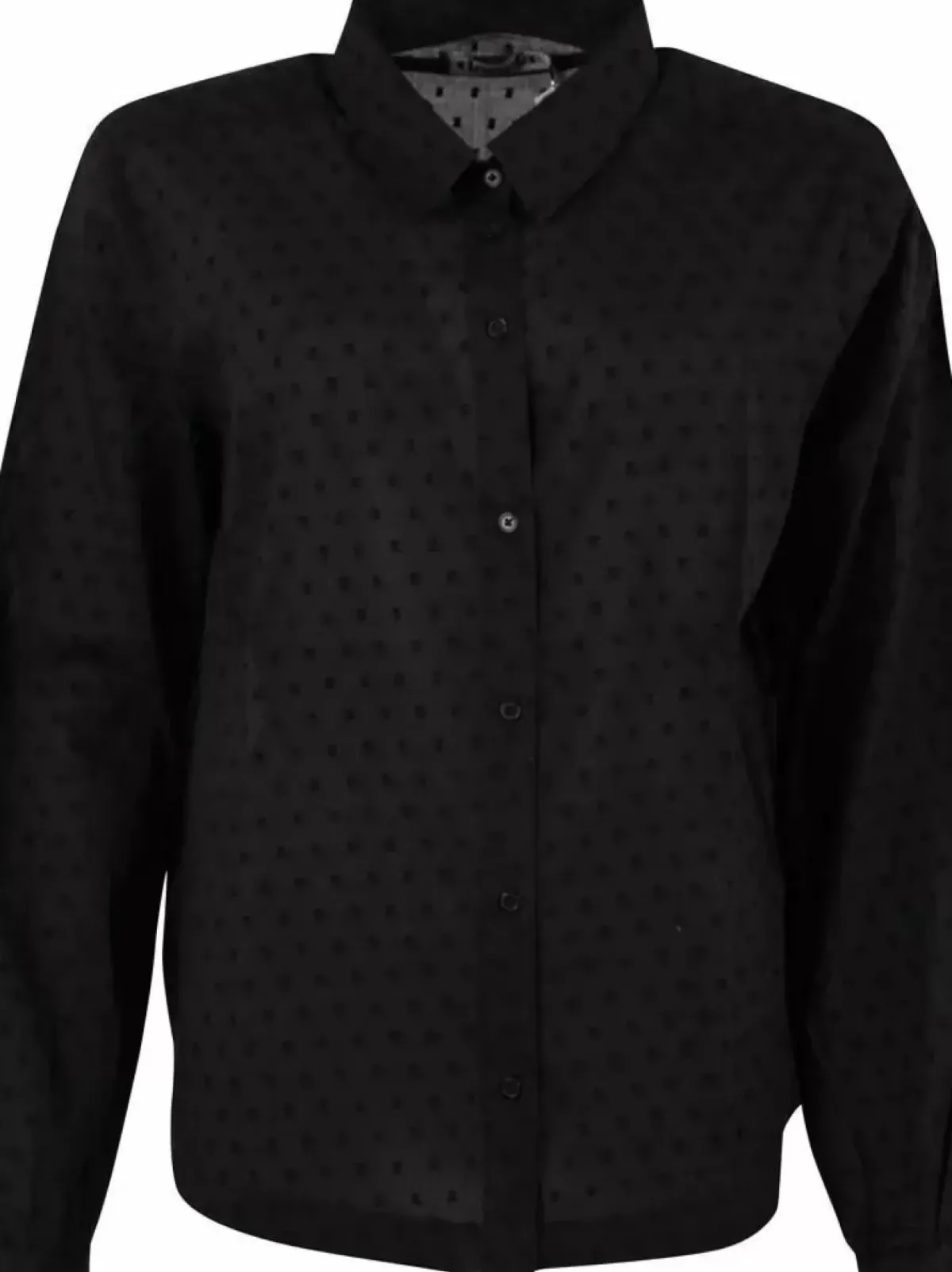 Danefæ Blusen>Danenovember Cotton Dot Shirt Black