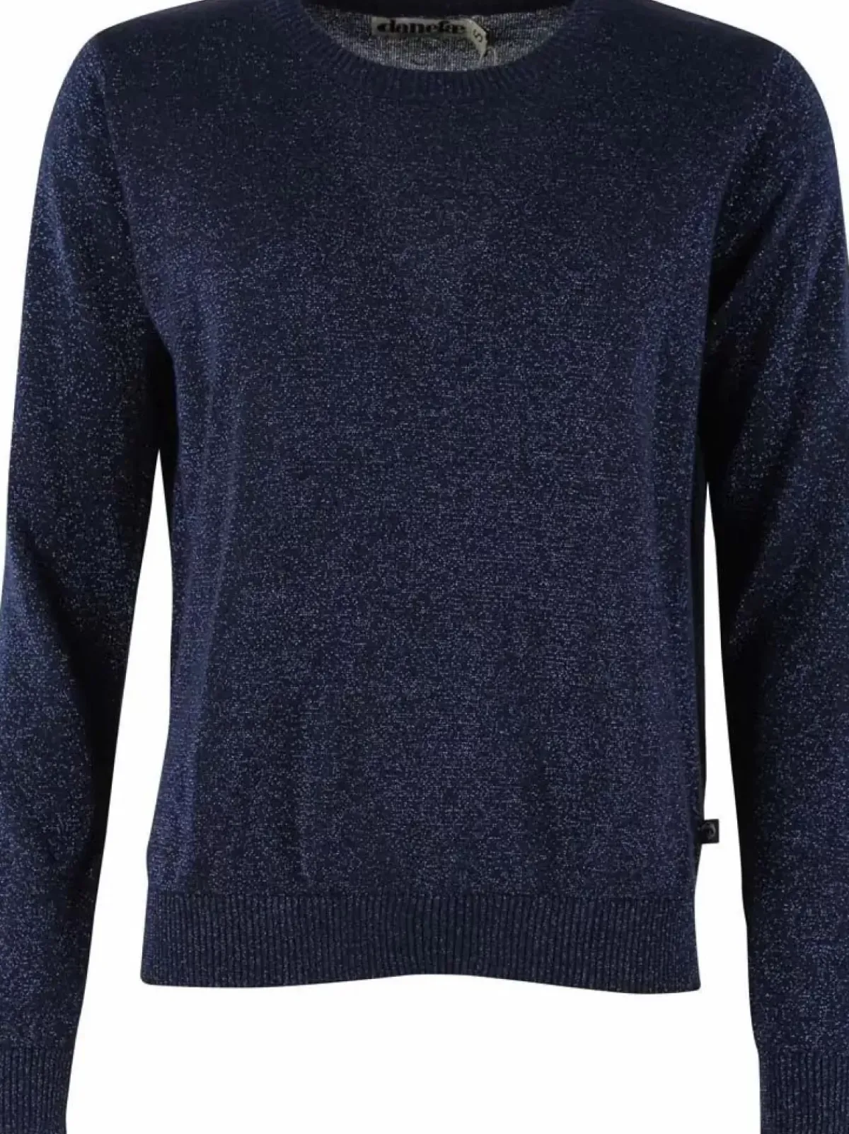 Danefæ Strickwaren>Danepearly Glitter Sweater Dk Navy Glitter
