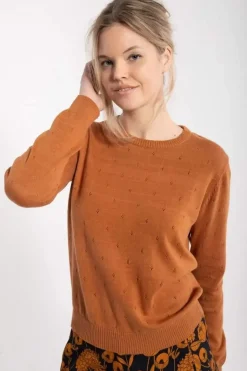 Danefæ Strickwaren>Danepearly Hole Knit Sweater Occer