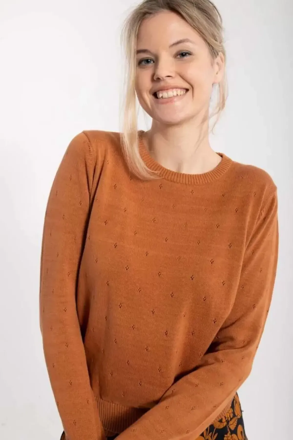 Danefæ Strickwaren>Danepearly Hole Knit Sweater Occer