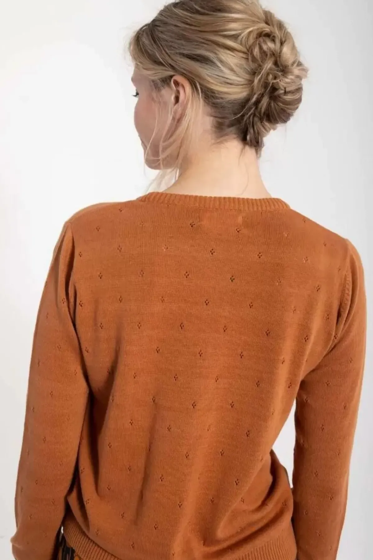 Danefæ Strickwaren>Danepearly Hole Knit Sweater Occer