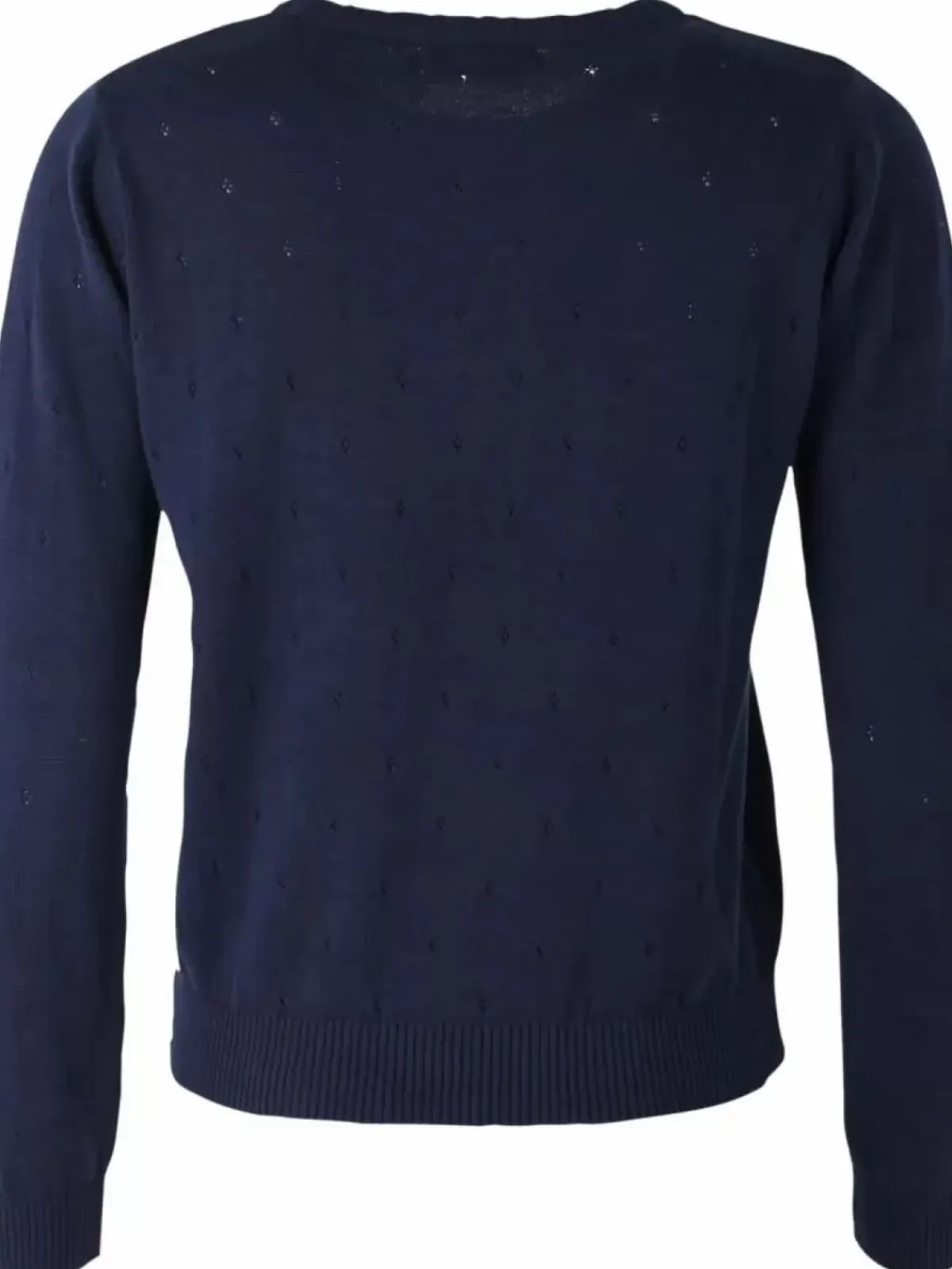 Danefæ Strickwaren>Danepearly Hole Knit Sweater Dk Navy