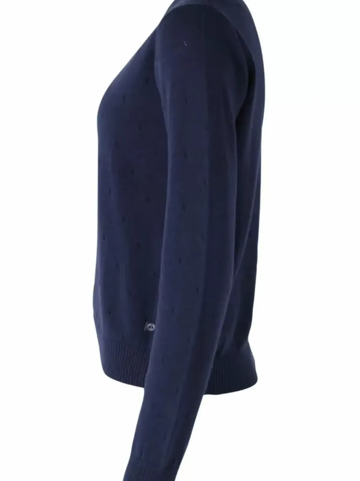 Danefæ Strickwaren>Danepearly Hole Knit Sweater Dk Navy