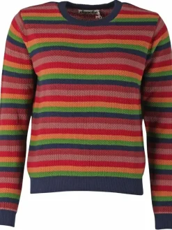 Danefæ Strickwaren>Danepearly Hole Knit Sweater Tonic Stripe