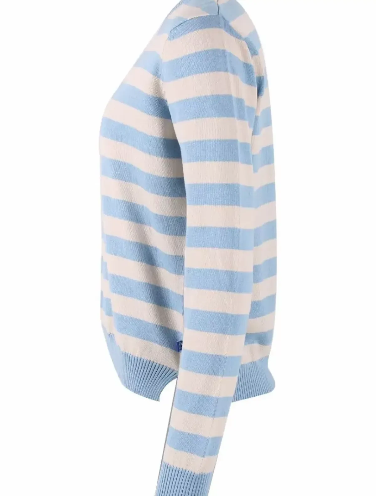 Danefæ Strickwaren>Danepearly Pearl Knit Sweater Lt Blue/Chalk