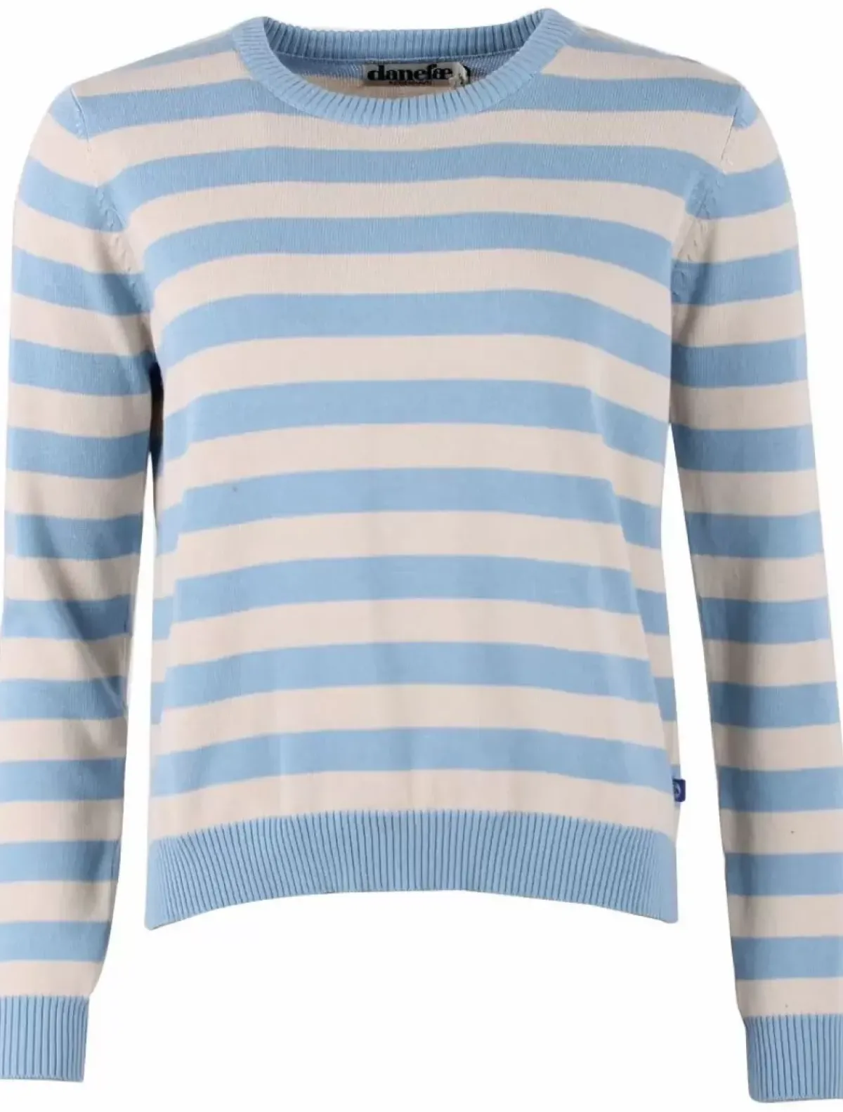 Danefæ Strickwaren>Danepearly Pearl Knit Sweater Lt Blue/Chalk
