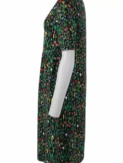 Danefæ Kleider>Danepoppy Dress Black Botanical