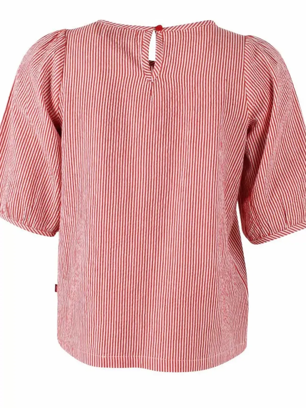 Danefæ Blusen>Daneprosecco Searsucker Shirt Bright Red/Chalk
