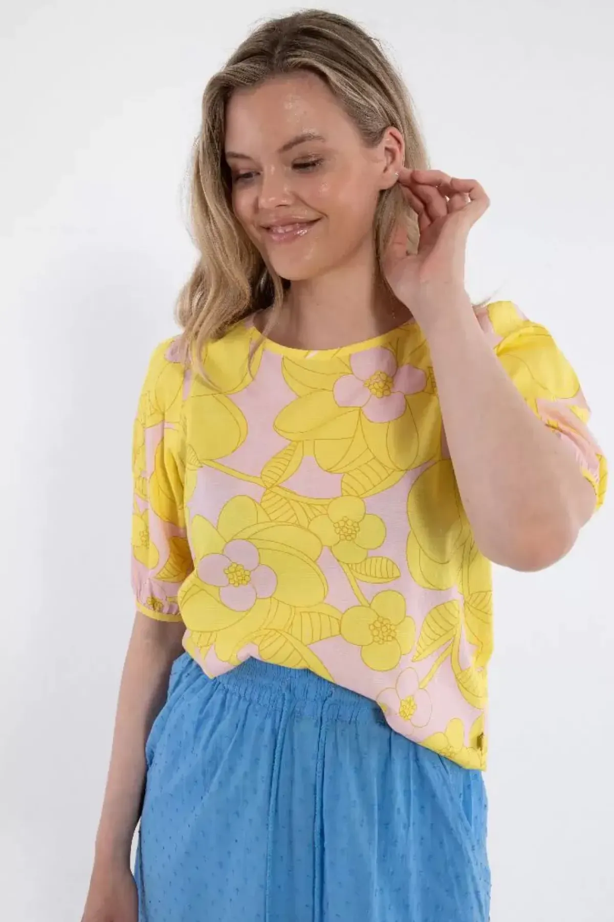 Danefæ Blusen>Daneprosecco Shirt Light Pink Bloom Boom