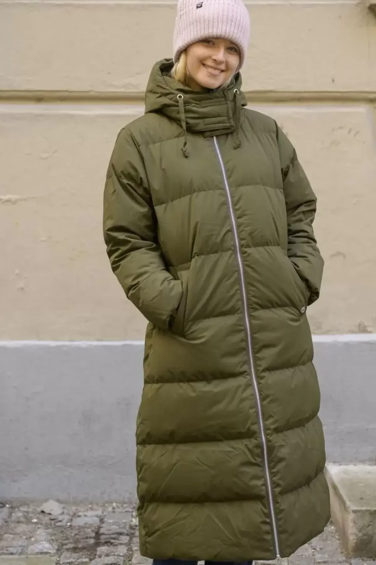 Danefæ Winterjacken>Danepuffin Down Winter Coat Warm Khaki
