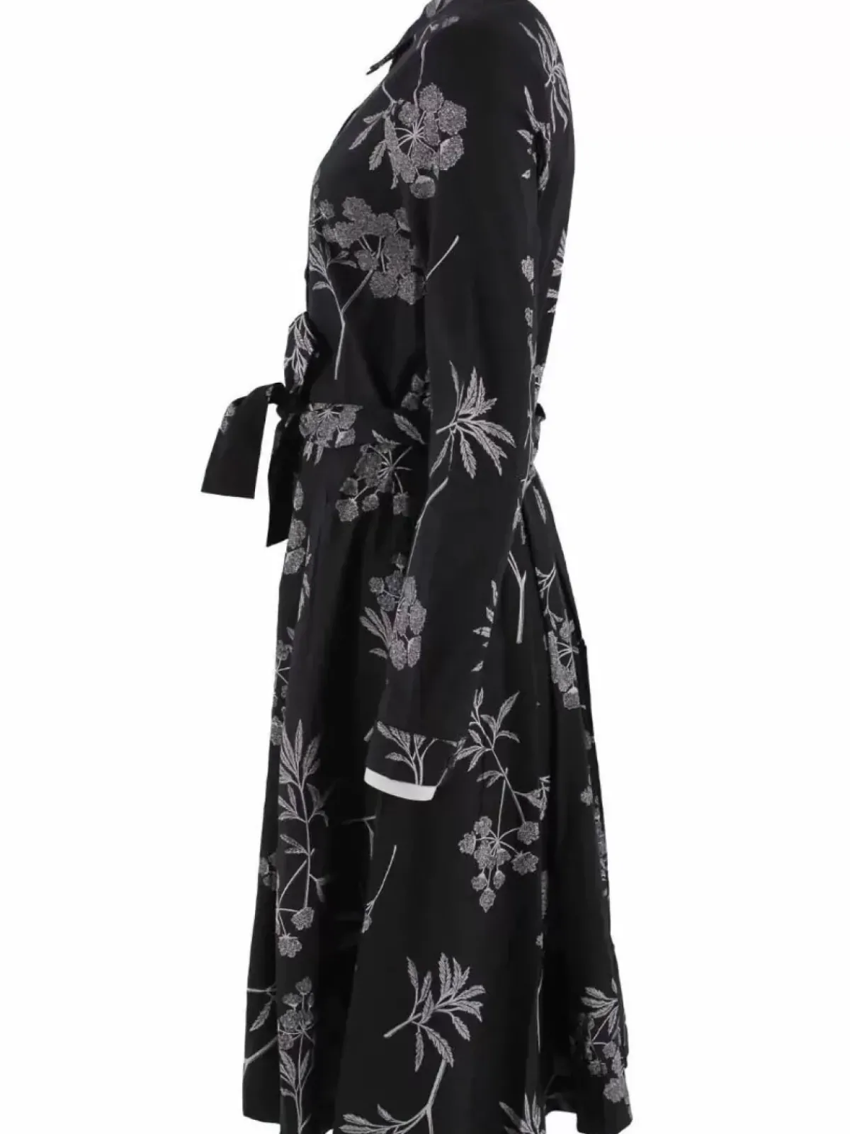Danefæ Kleider>Daneribe Poplin Dress Black/Chalk Hemlock