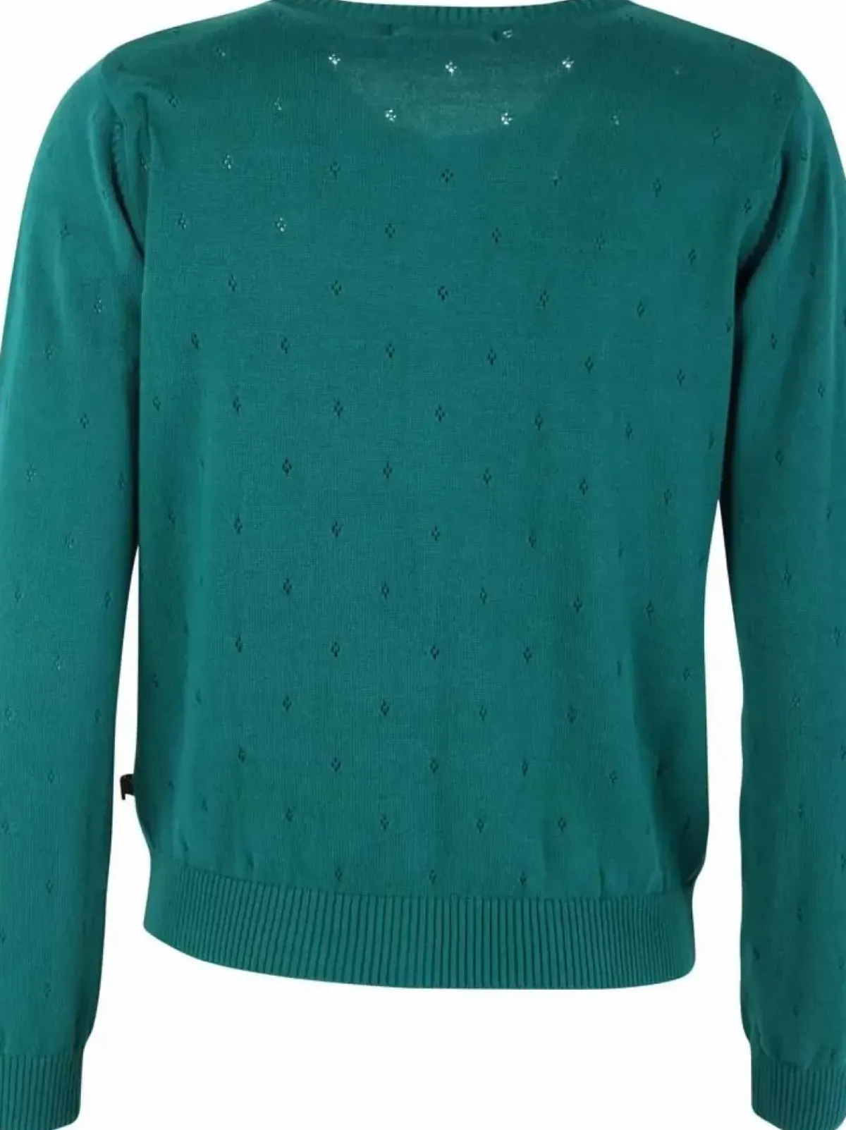 Danefæ Cardigan>Danesaga Hole Knit Cardigan Duck Green