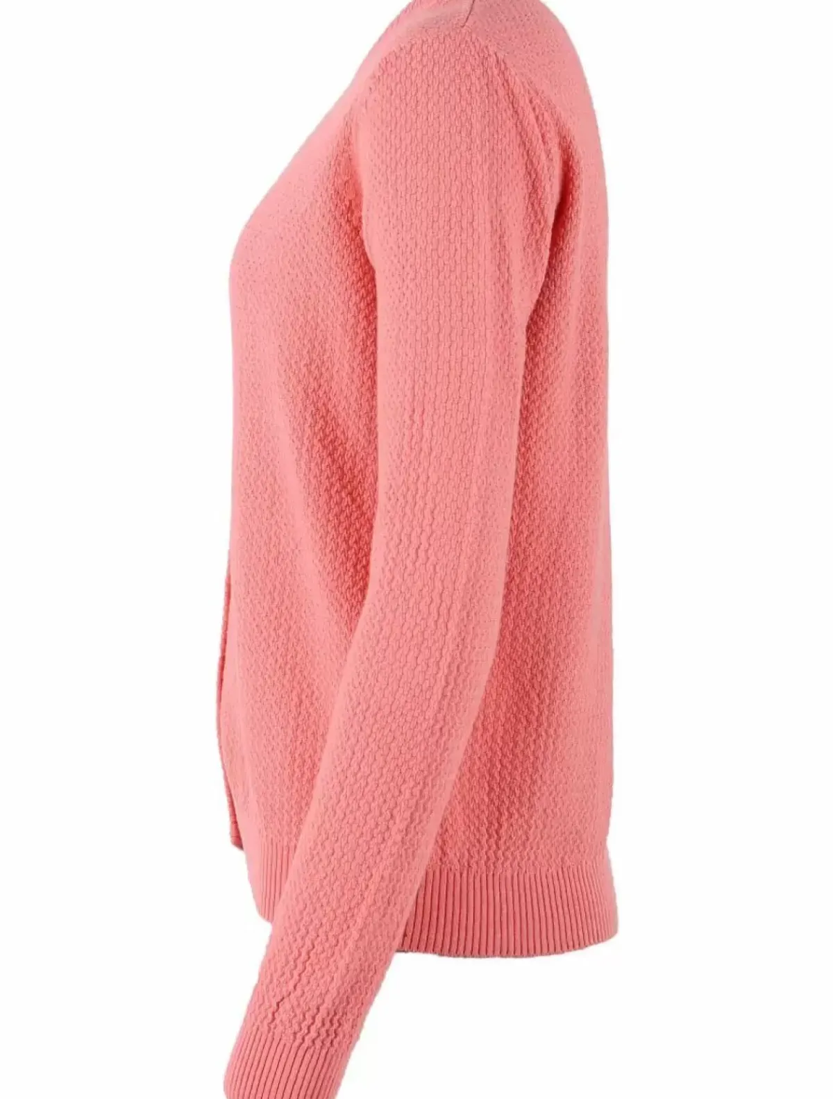 Danefæ Cardigan>Danesaga Pearl Knit Cardigan Coral