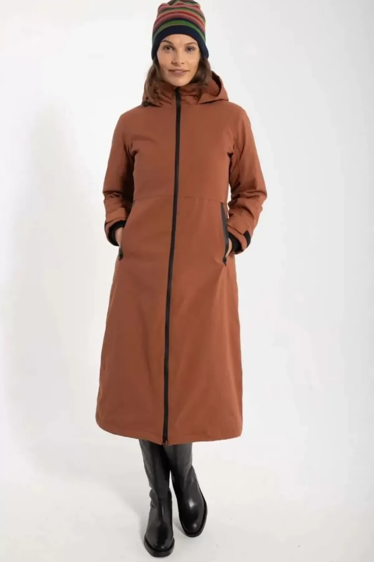 Danefæ Winterjacken>Danesandur Winter Coat Brick