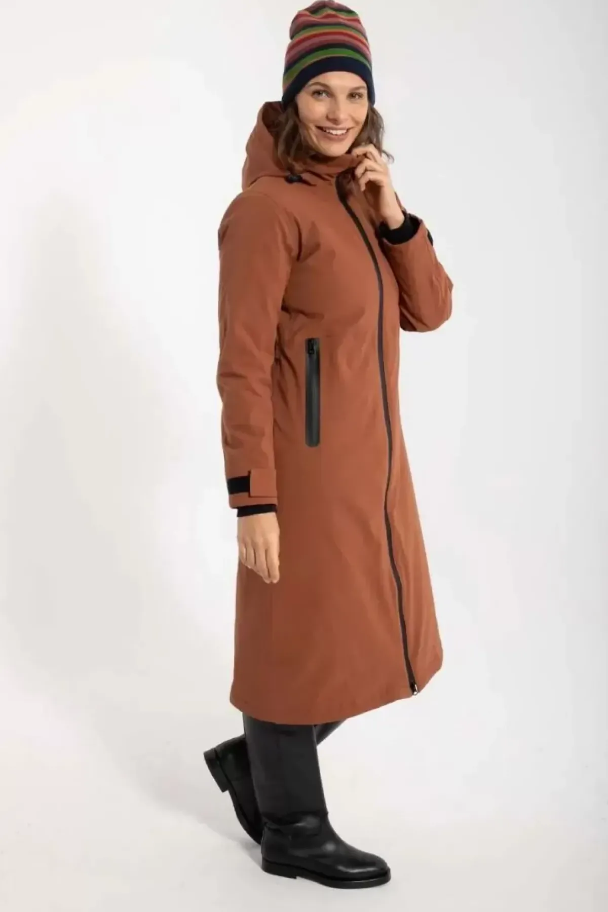 Danefæ Winterjacken>Danesandur Winter Coat Brick