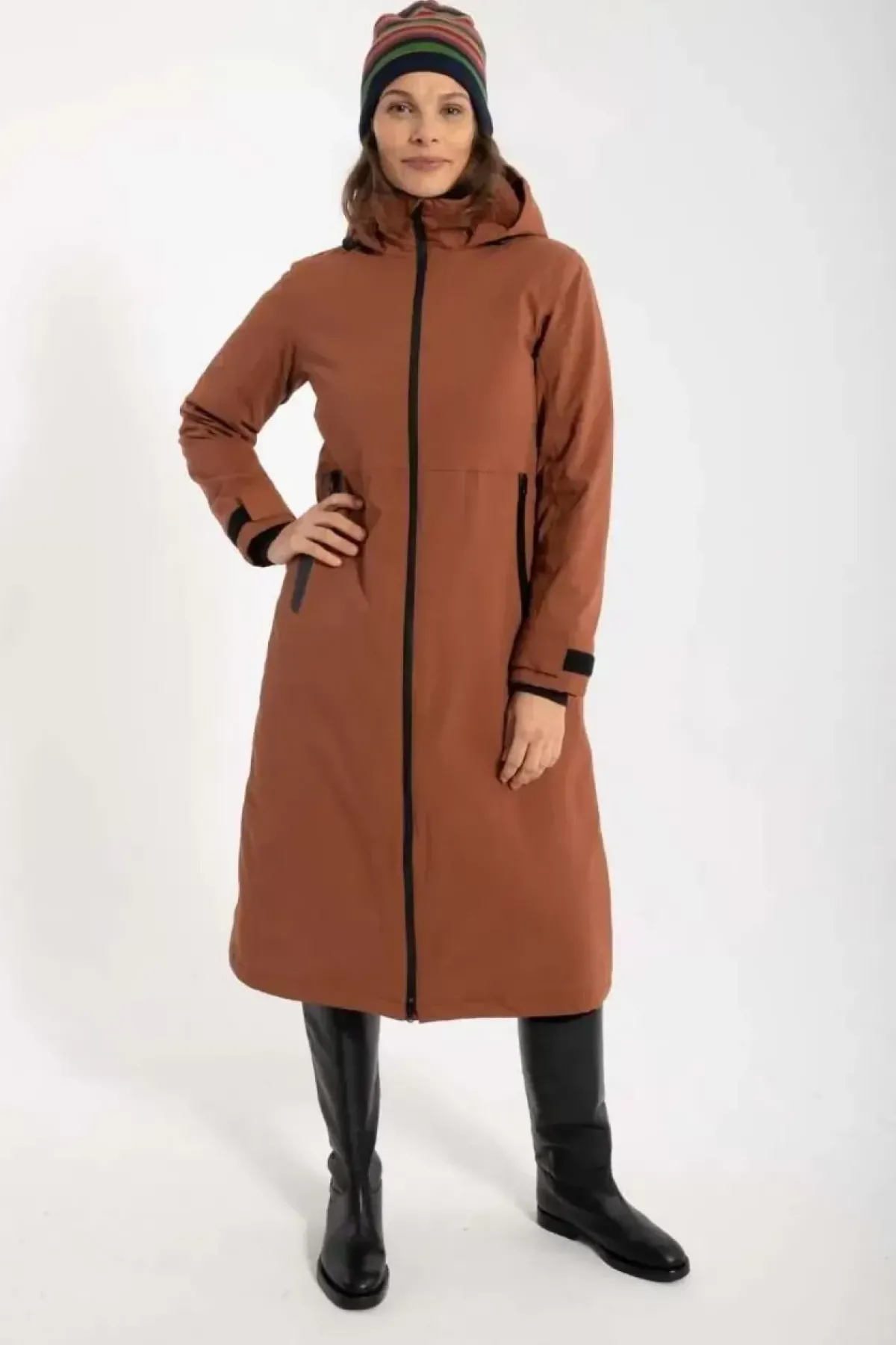 Danefæ Winterjacken>Danesandur Winter Coat Brick