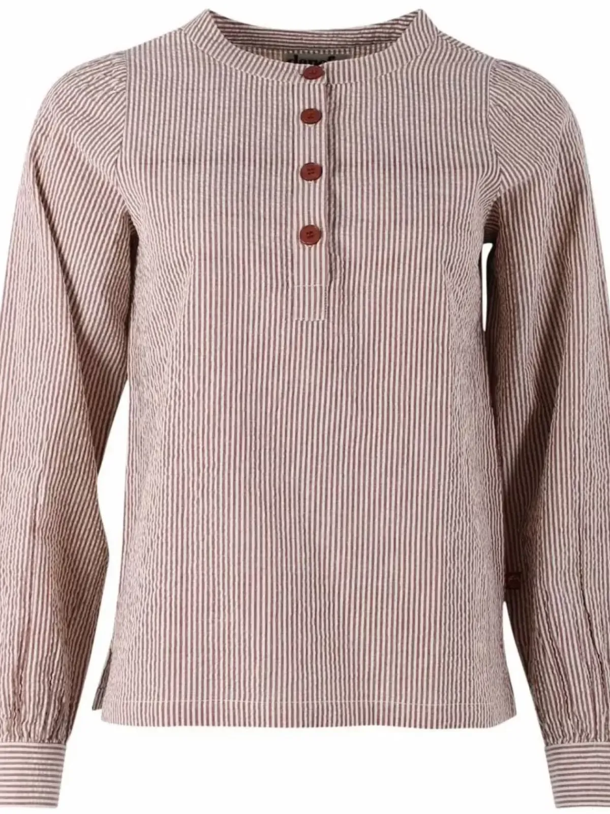 Danefæ Blusen>Danesanna Poplin Shirt Brick/Chalk