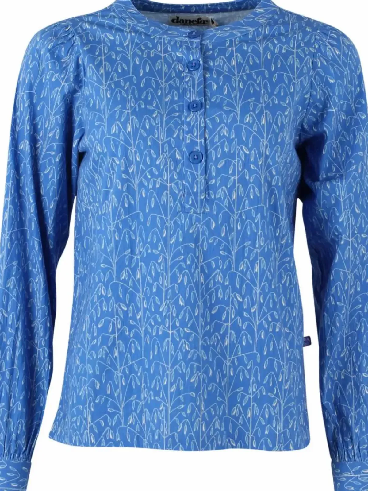 Danefæ Blusen>Danesanna Poplin Shirt Cold Blue/Chalk Oats