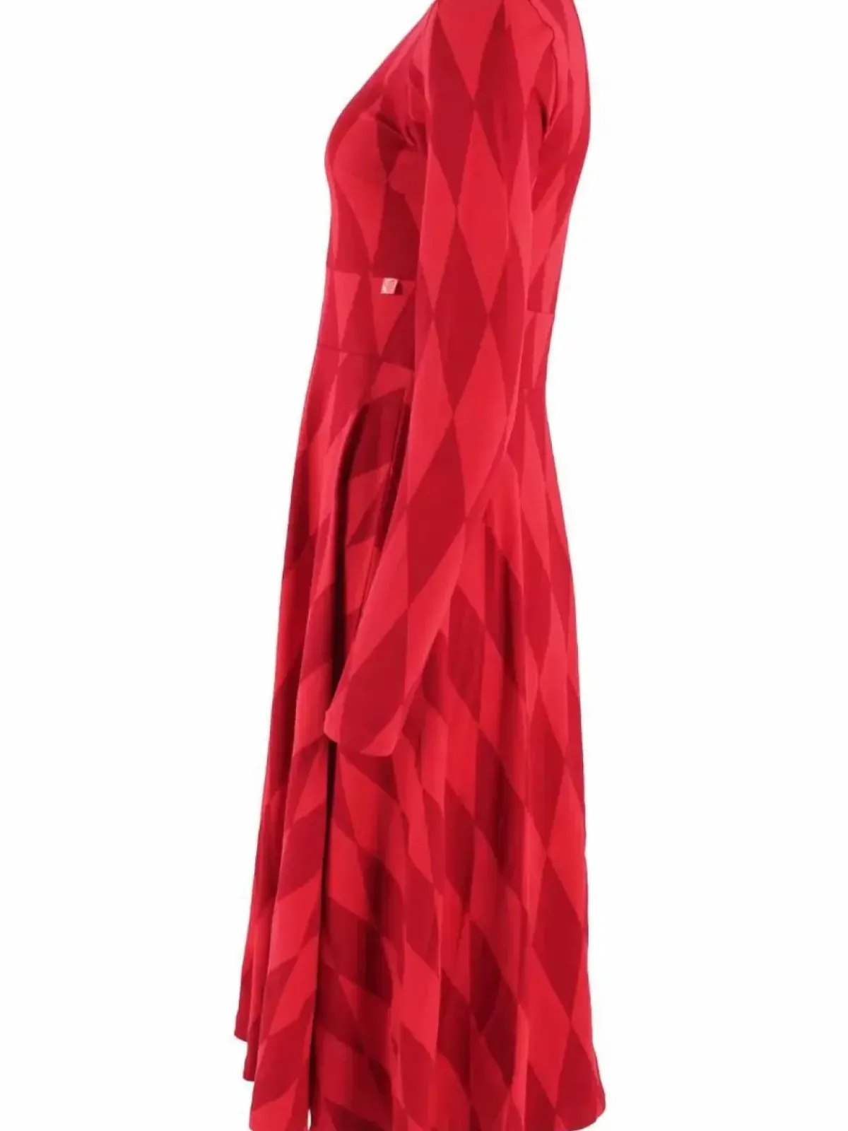 Danefæ Kleider>Danesigrid Cotton Dress Dk Red/Red Diamonds