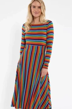 Danefæ Kleider>Danesigrid Viscose Dress Warmglow
