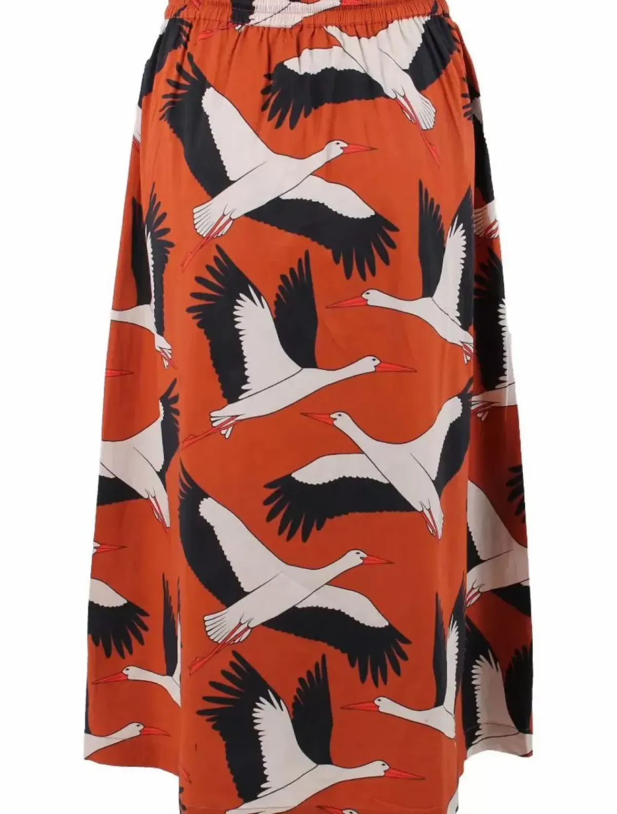 Danefæ Röcke>Danespresso Poplin Skirt Rust Big Stork