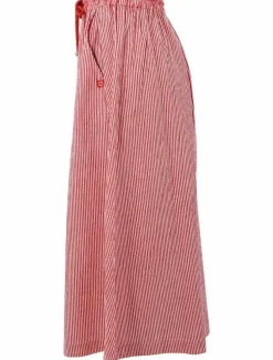 Danefæ Röcke>Danespresso Searsucker Skirt Bright Red/Chalk