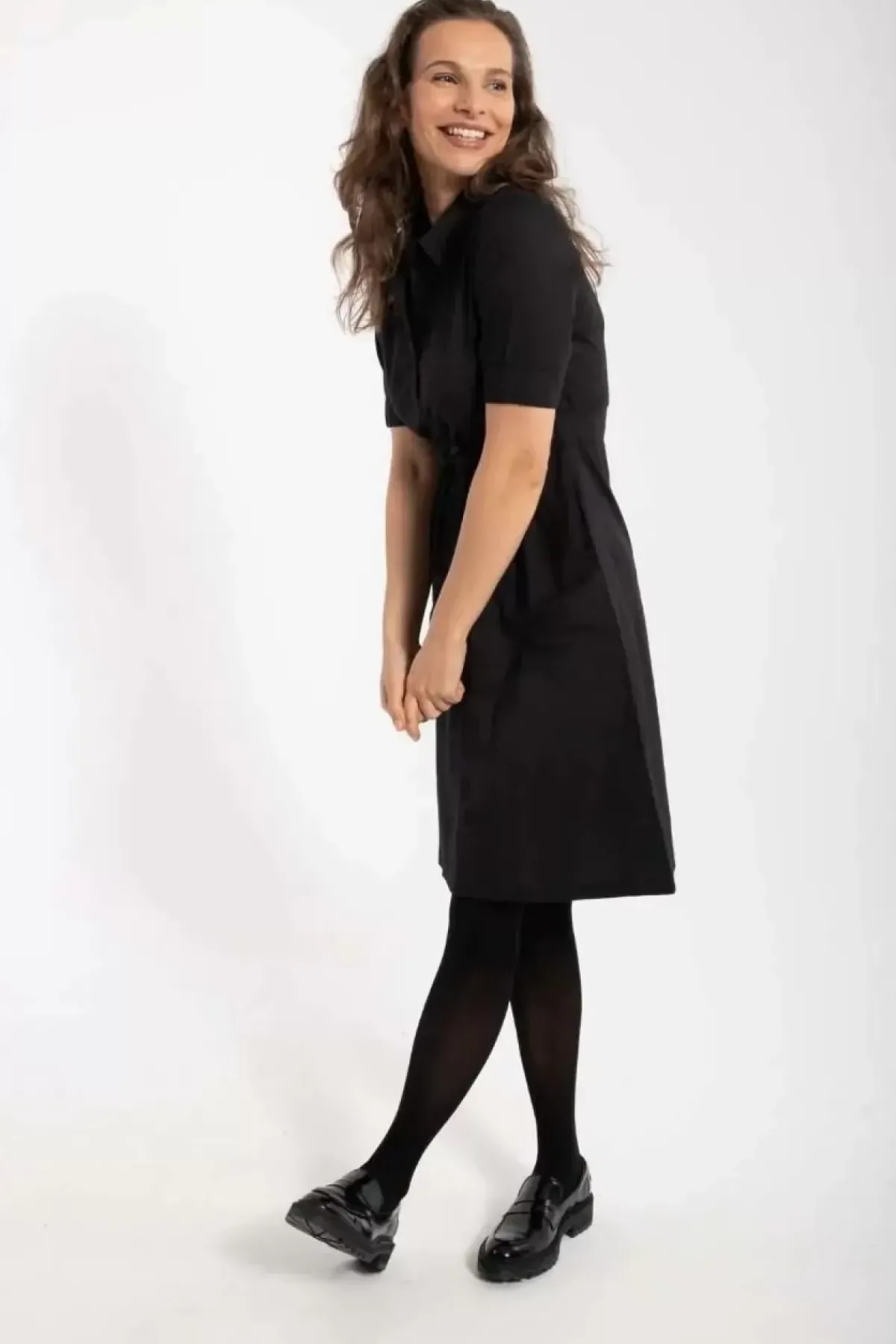 Danefæ Kleider>Danesusanne Poplin Dress Black