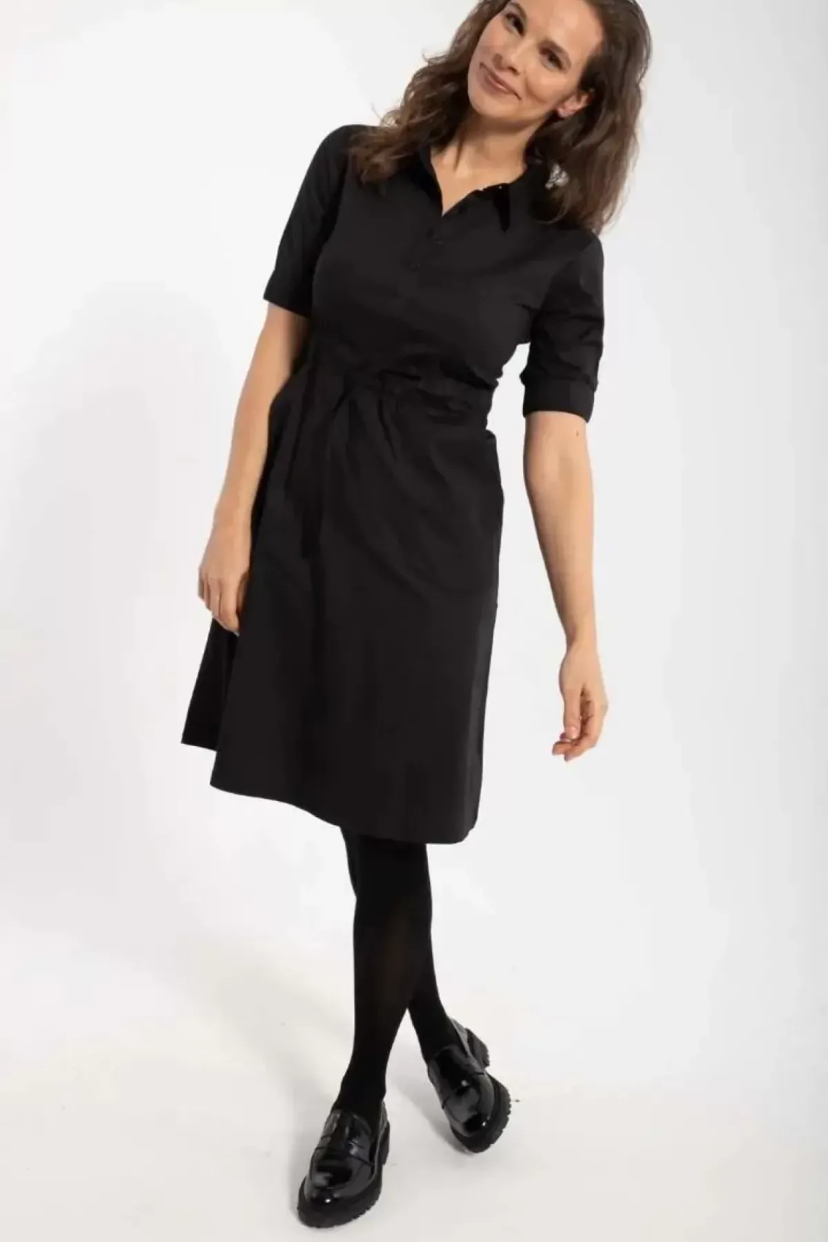 Danefæ Kleider>Danesusanne Poplin Dress Black