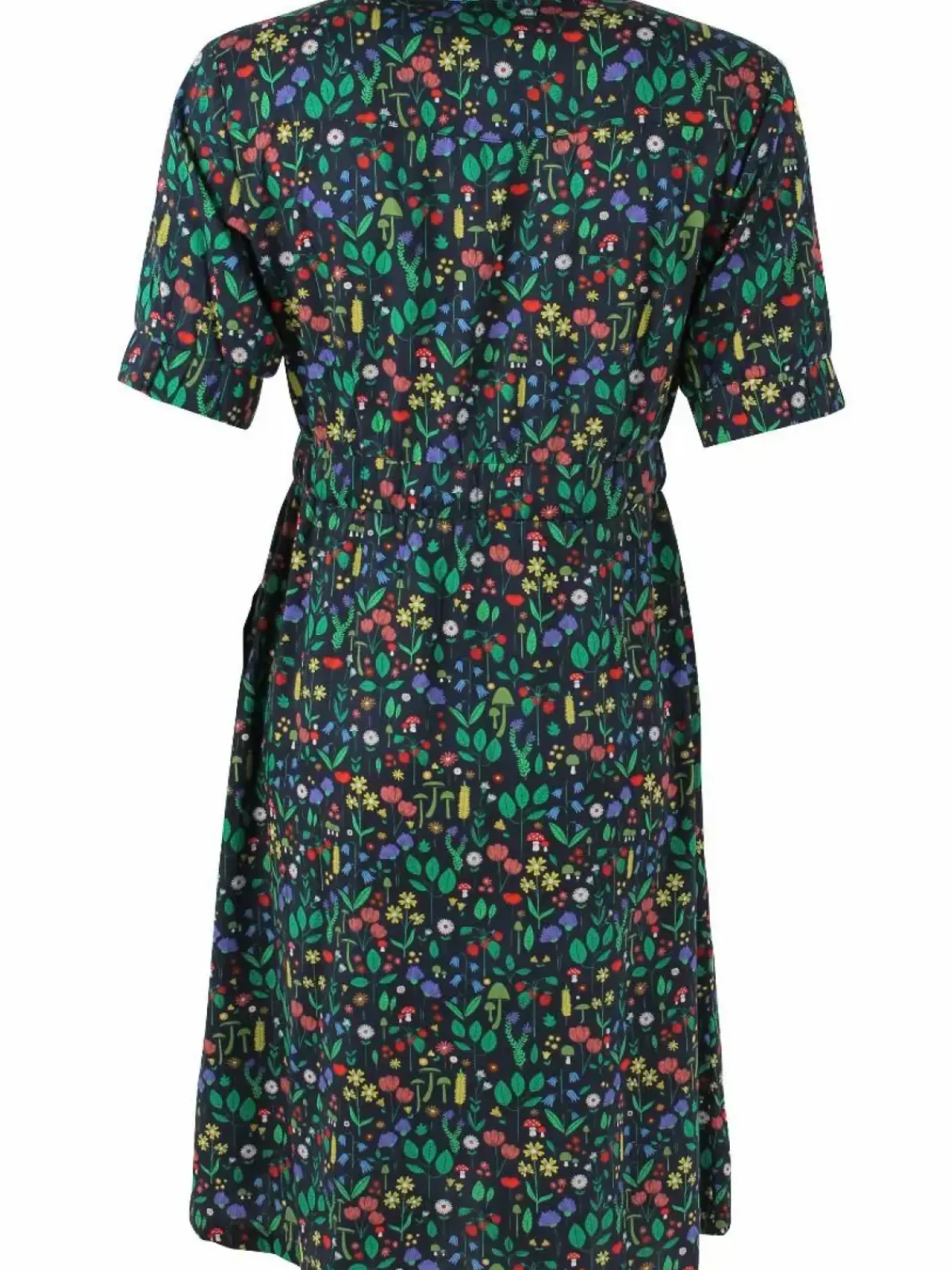 Danefæ Kleider>Danesusanne Poplin Dress Dk Navy Botanical