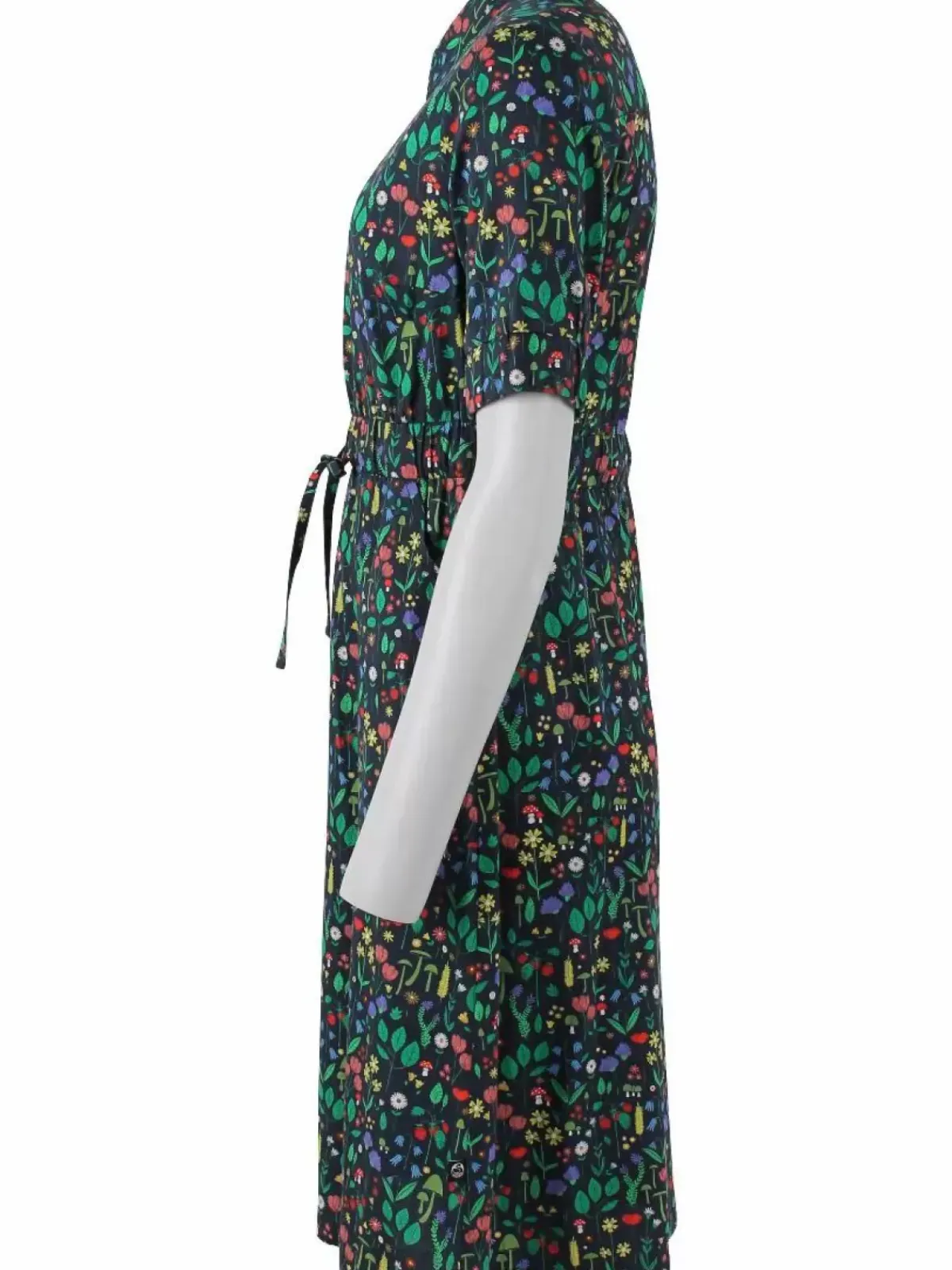 Danefæ Kleider>Danesusanne Poplin Dress Dk Navy Botanical