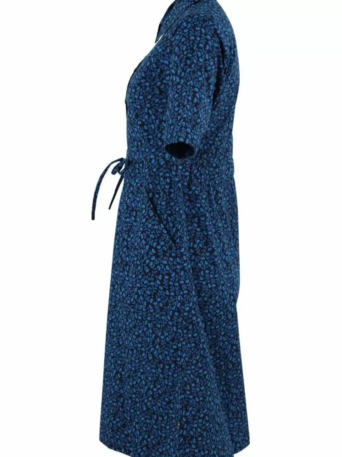 Danefæ Kleider>Danesusanne Poplin Dress Dusty Blue Fleurie