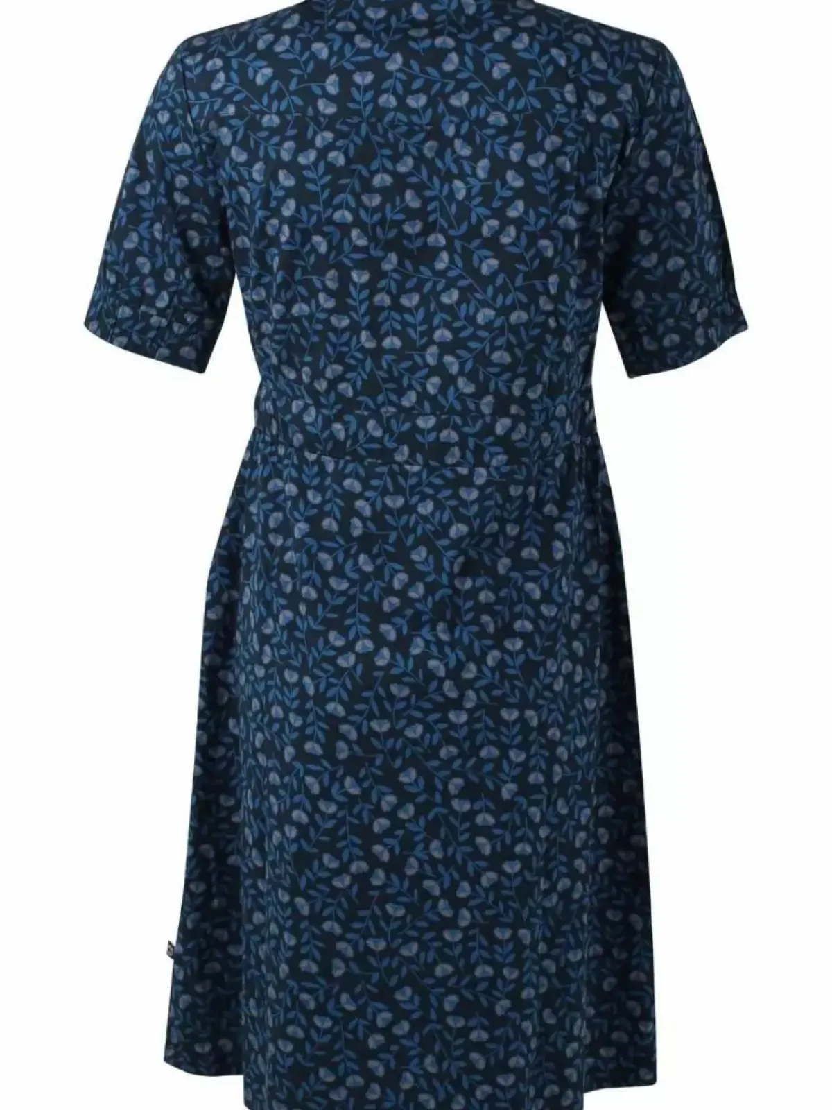 Danefæ Kleider>Danesusanne Poplin Dress Marine/Cold Blue Fleurie