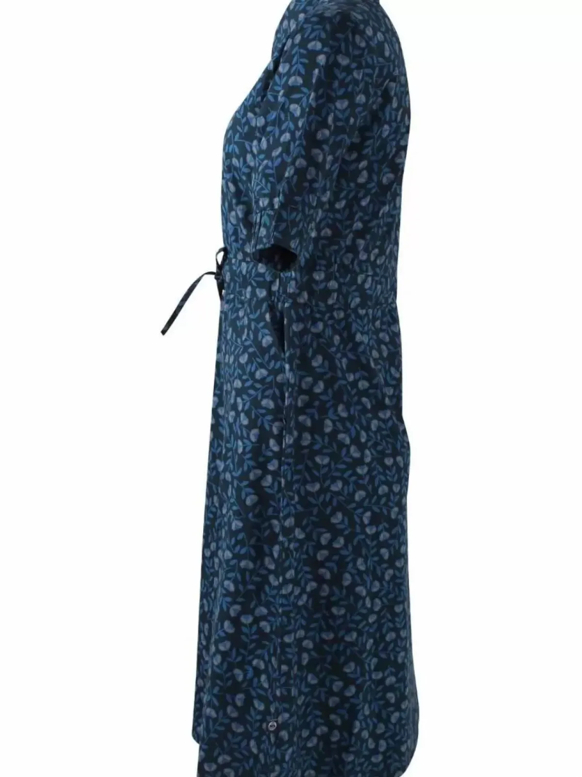 Danefæ Kleider>Danesusanne Poplin Dress Marine/Cold Blue Fleurie