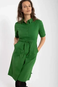 Danefæ Kleider>Danesusanne Poplin Dress Warm Khaki